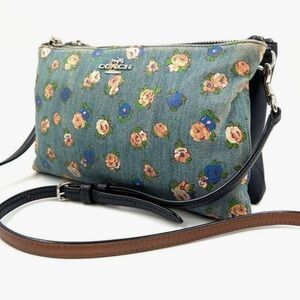 Coach Layla Denim Floral Crossbody Bag